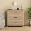 Rattan 3-drawer chest of drawers – image 7