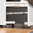 Under-desk 3-drawer steel file cabinet – image 7