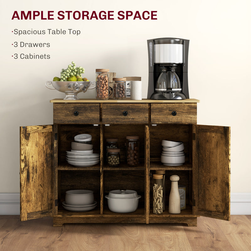 Rubberwood top sideboard – image 4