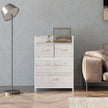 Black & natural 4-drawer fabric chest – image 8