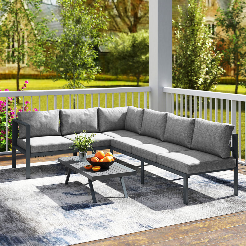 Aluminium corner lounge set – image 10