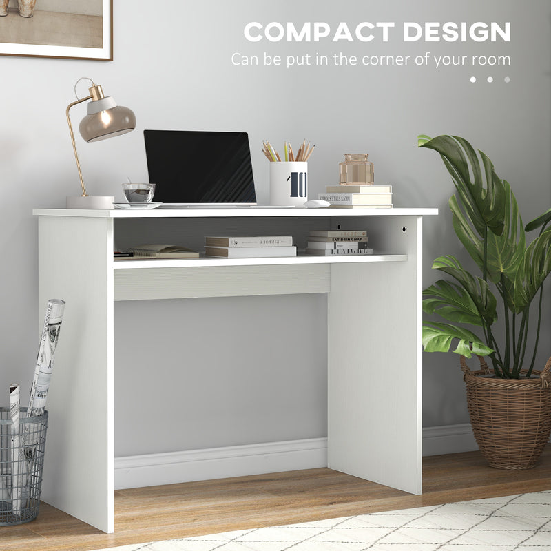 90 cm writing desk in white wood grain – image 6