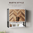 Herringbone wall bathroom cabinet – image 7