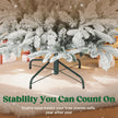 5ft snow-kissed flocked Christmas tree – image 7
