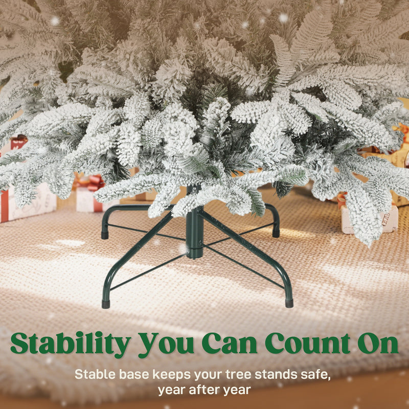 5ft snow-kissed flocked Christmas tree – image 7