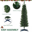 5ft green pencil slim Christmas tree – image 5