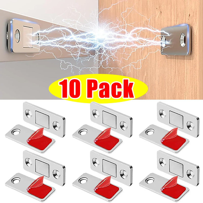 Magnetic Cabinet Catches Ultra Thin Door Strong Magnets Stopper Invisible Adhesive Drawer Magnet Lock for Kitchen Closet Closer