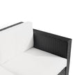 Black 3-seater rattan sofa – image 10