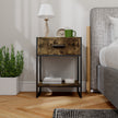Rustic brown bedside table – image 9