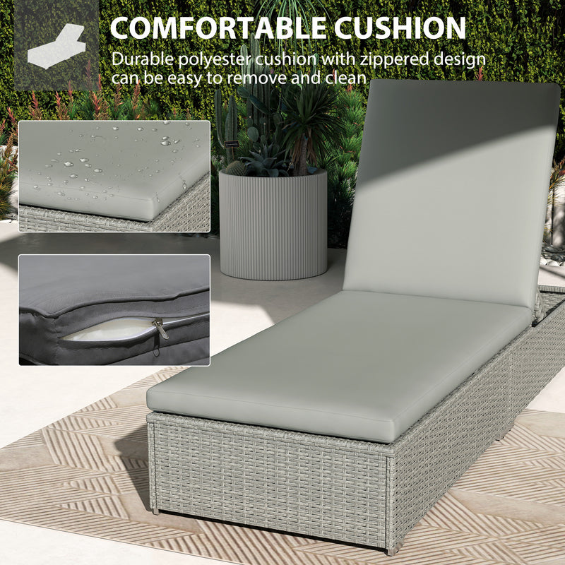 Rattan sun lounger – image 5