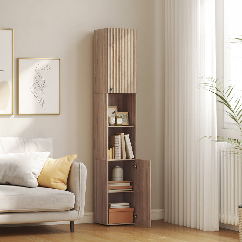 182 cm tall fluted bathroom cabinet – image 8