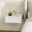 High gloss floating bedside tables – image 9