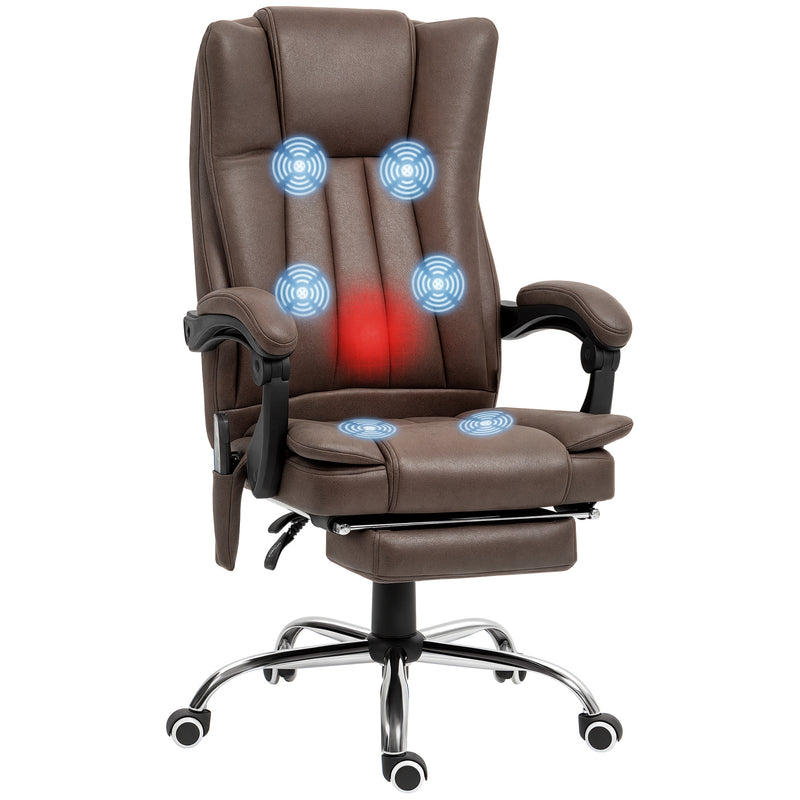 Dark brown massage office chair – image 10