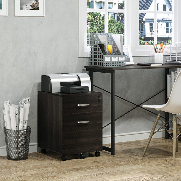 2-drawer lockable filing cabinet – image 2