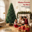 7ft Christmas tree with fir wood base – image 4