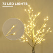 Close-up of warm white LED lights