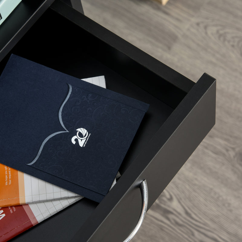 Mobile filing cabinet with open shelf – image 9