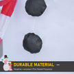 Close-up of the inflatable fabric and design
