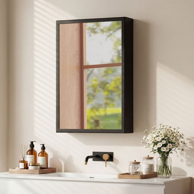 Steel bathroom mirror cabinet – image 10