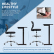 Tall mesh draughtsman chair – image 4