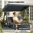 Dark grey 3-seater swing – image 6
