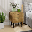 Bedside table with 2 drawers – image 7