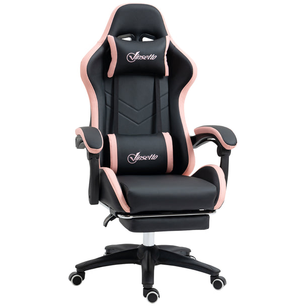 Vinsetto Gaming Chair, Computer Gamer Chair with Reclining High Back, Headrest, Lumbar Support, Footrest, Swivel