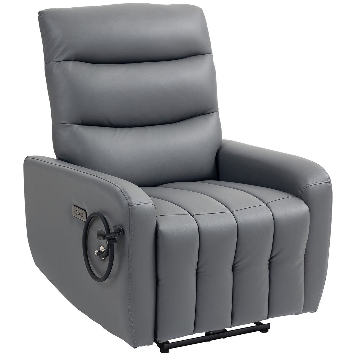 135° Electric Recliner with Phone Holder & USB-C – Grey