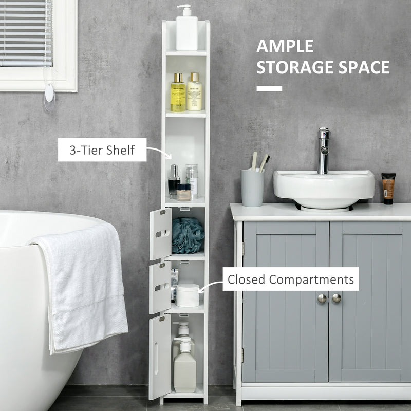 Slim tall bathroom cabinet – image 4