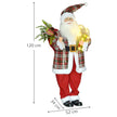 Dimensions of the 120cm singing Santa in red and green