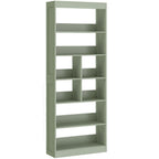 Bookcase, 6-Tier Bookshelf with Open Storage Shelves, Cubes, 180 cm Tall Display Shelf with Anti-Tipping Design, Green