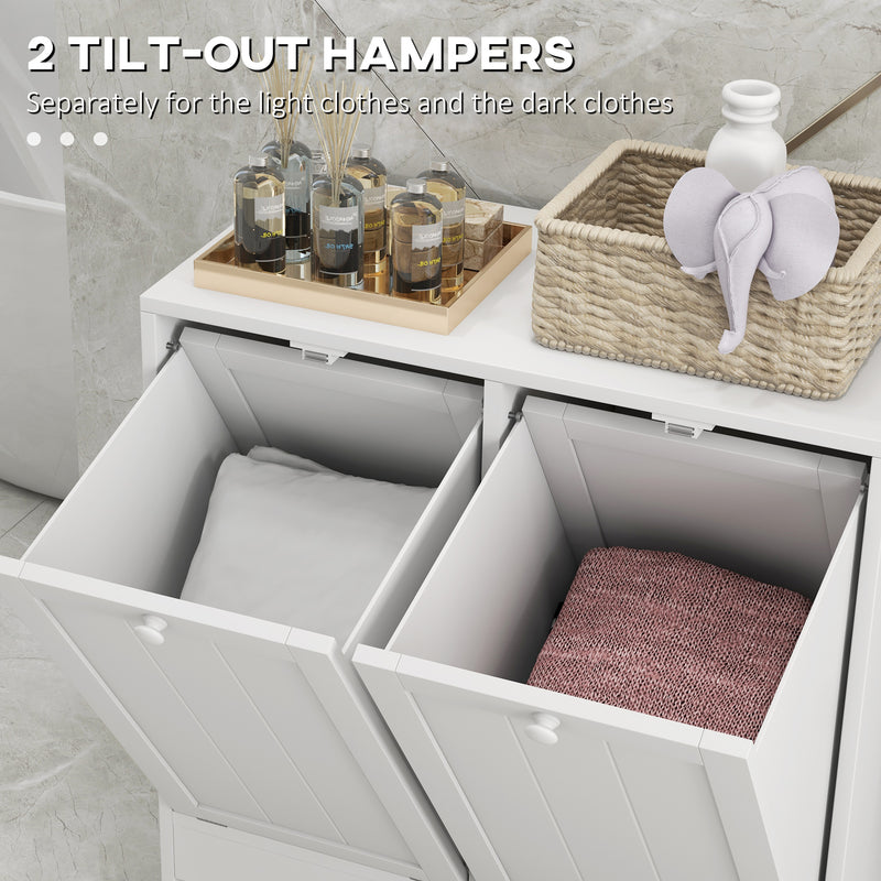 Laundry hamper cabinet – image 4