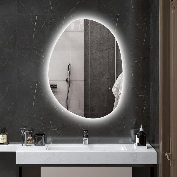 80 x 60 cm LED bathroom mirror – image 2