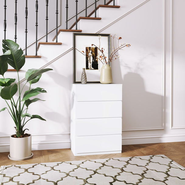 White 4-drawer chest – image 2