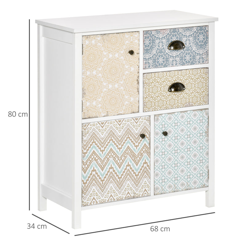 Boho patterned storage cabinet – image 3