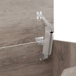 HOMCOM 127L Home Storage Box, with Safety Hinges - Grey Wood-Effect – view 10