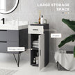 Slim grey bathroom cabinet – image 4