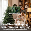 5ft Christmas tree with pine wood stand – image 6