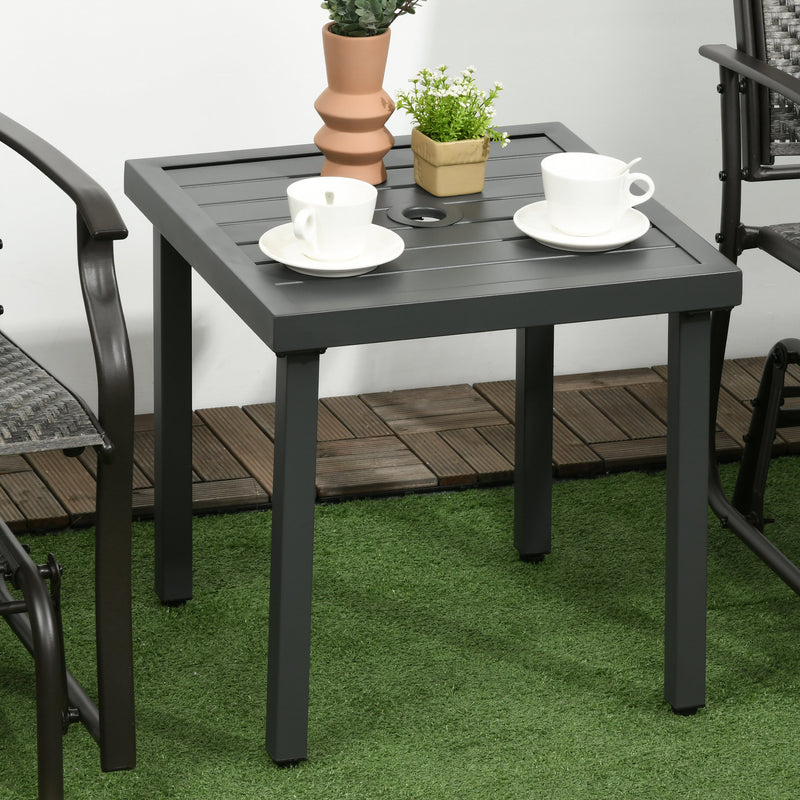 Grey square side table – image 2