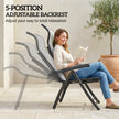 Folding reclining garden chairs – image 4