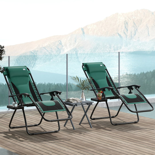 Green zero gravity chairs – image 2