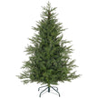 5ft extra-bushy green artificial Christmas tree on a metal base