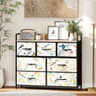 Wide 7-drawer fabric chest of drawers – image 10