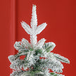 6ft snow-covered slim Christmas tree – image 9