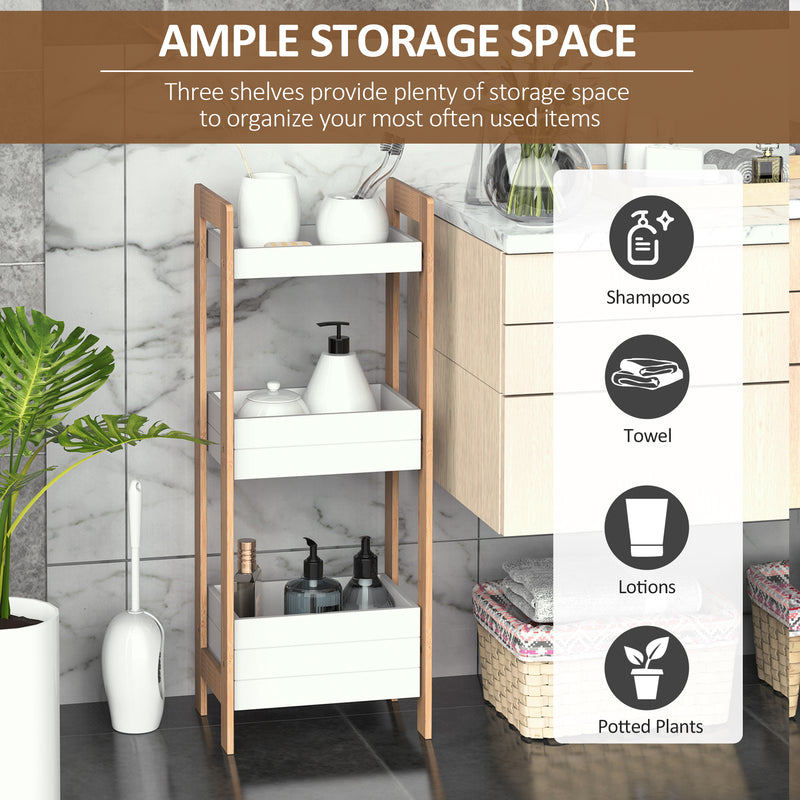 3-tier bamboo shelf unit – image 5