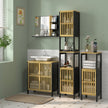 Black bamboo under sink cabinet – image 2