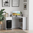 L-shaped corner desk with keyboard tray – image 2