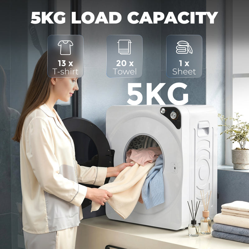 5kg white tumble dryer – image 5