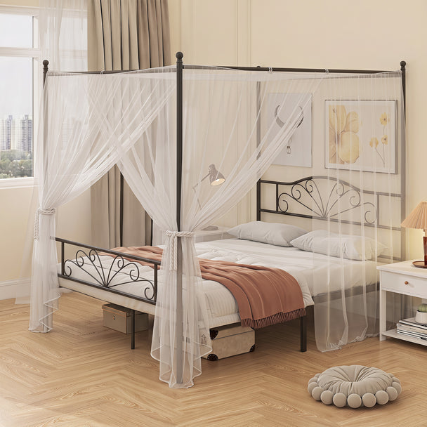 King canopy bed frame – image 2