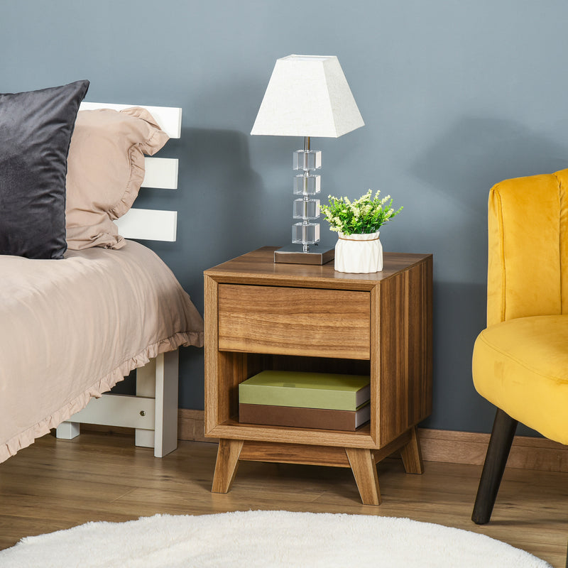 Walnut bedside table – image 6